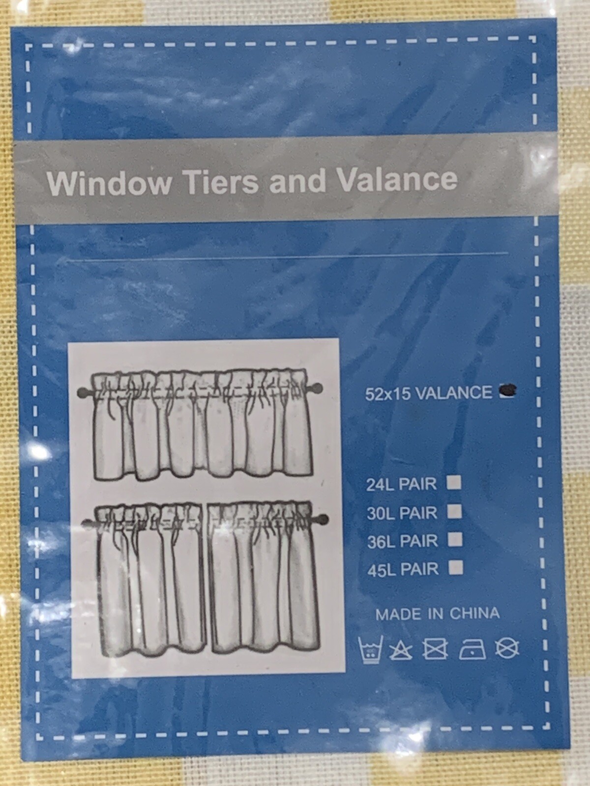 Valance Curtains for Windows Kitchen 52×15