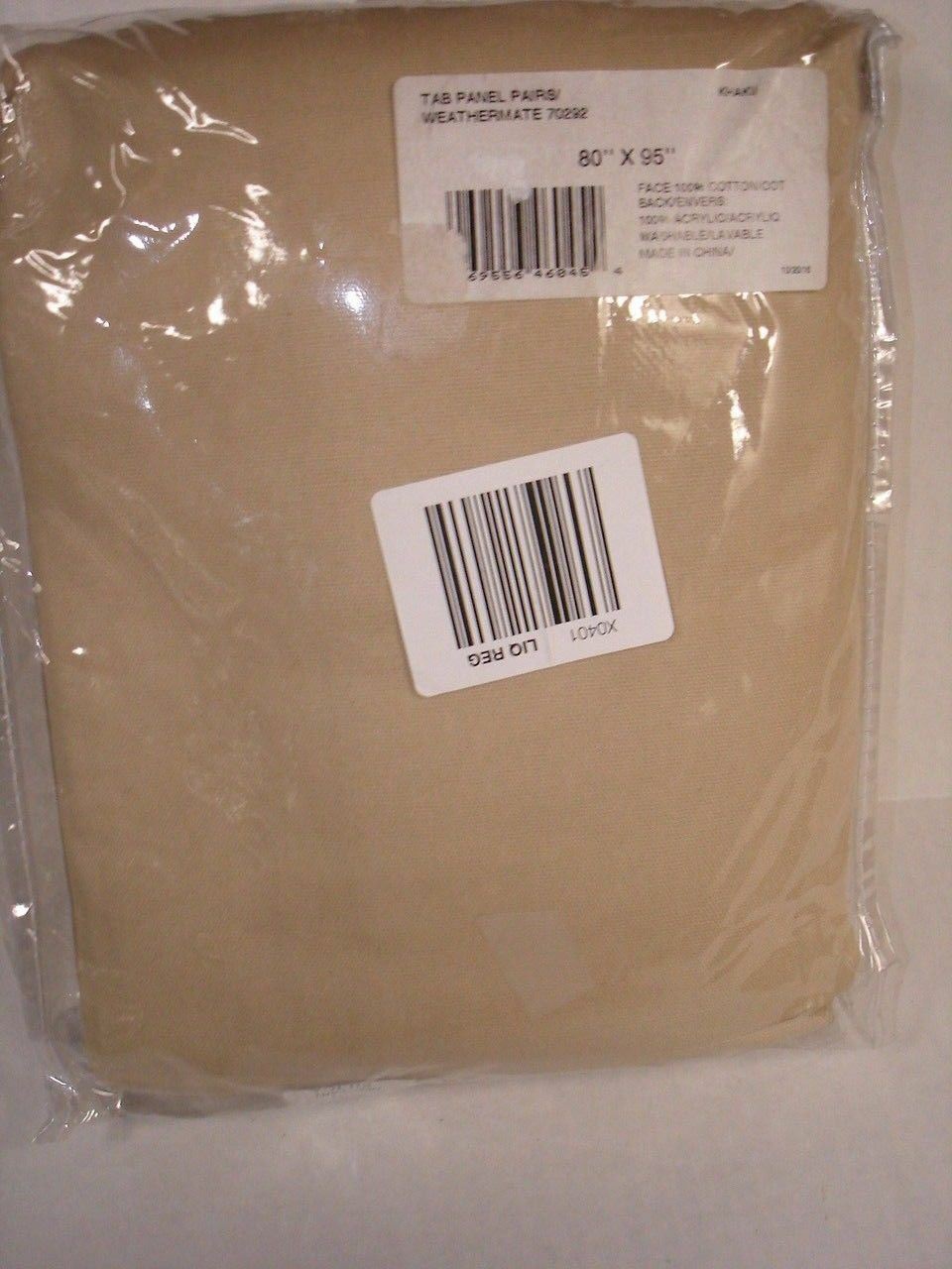 THERMALOGIC WEATHERMATE 70292 TAB PANEL 80″ x 95″ KHAKI NEW