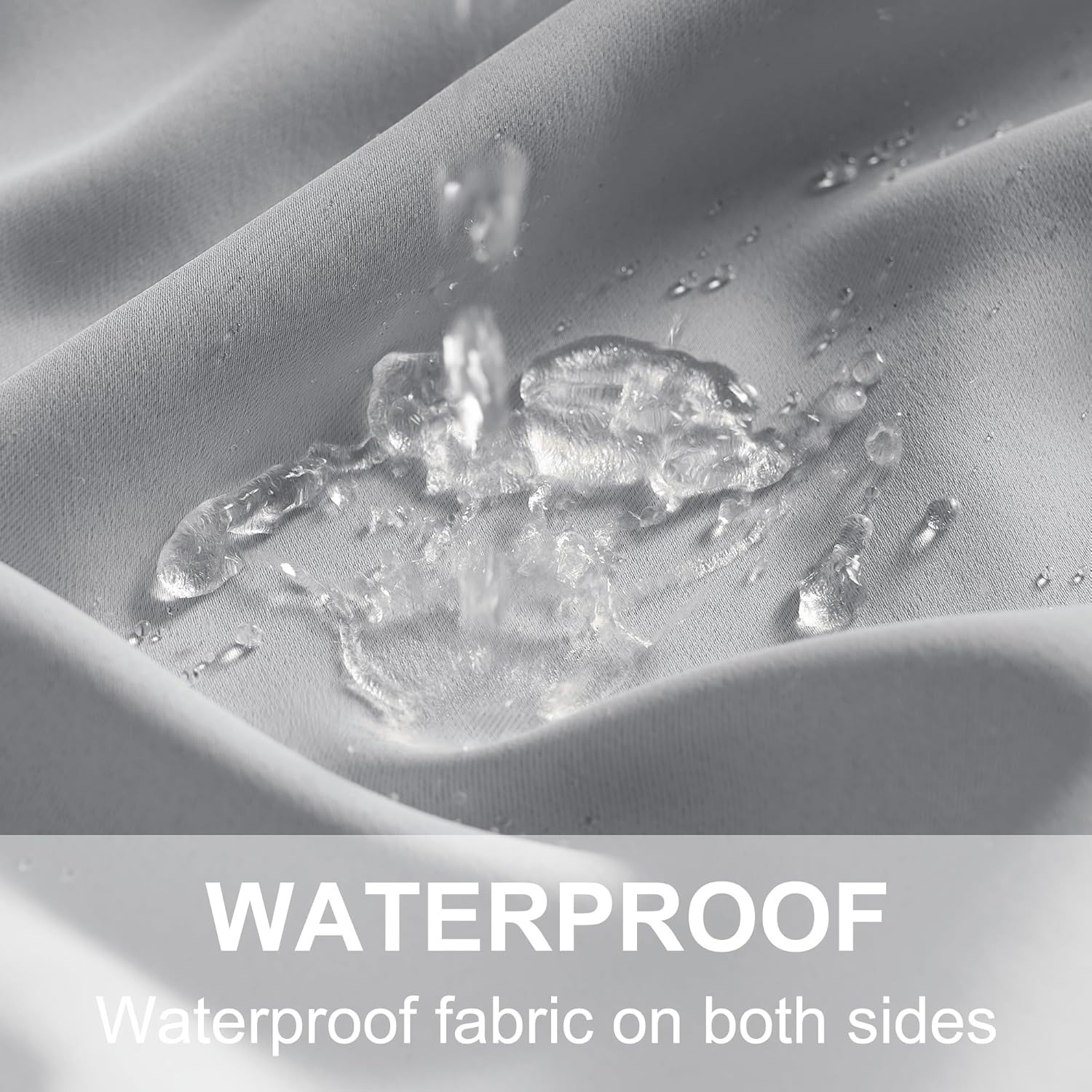 Elegant Light Grey Waterproof Blackout Panel – Ideal for Patio & Gazebo Use