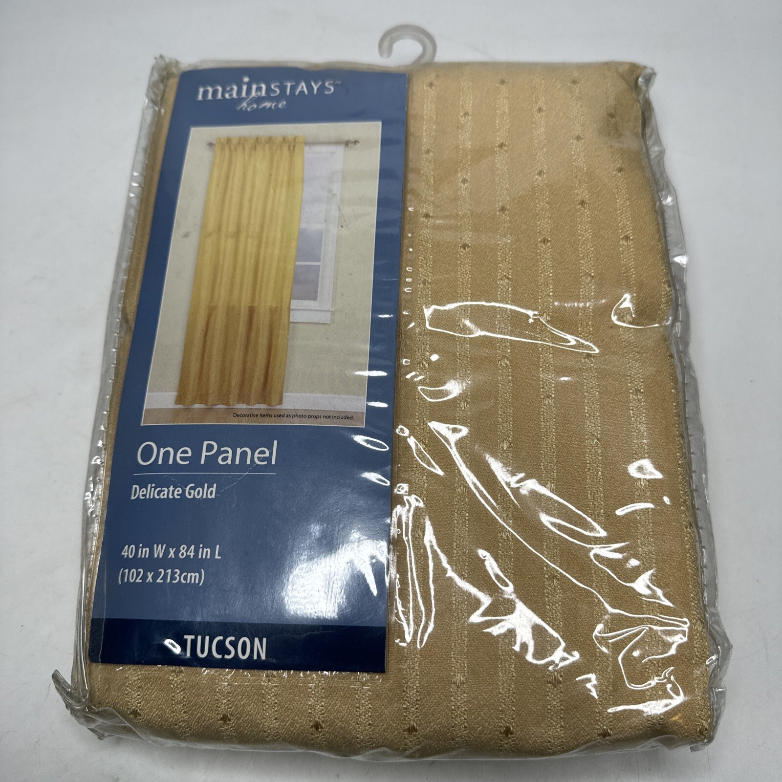 Mainstays Home Delicate Gold Tuscon One Panel 40″ W x 84″ L Brand New