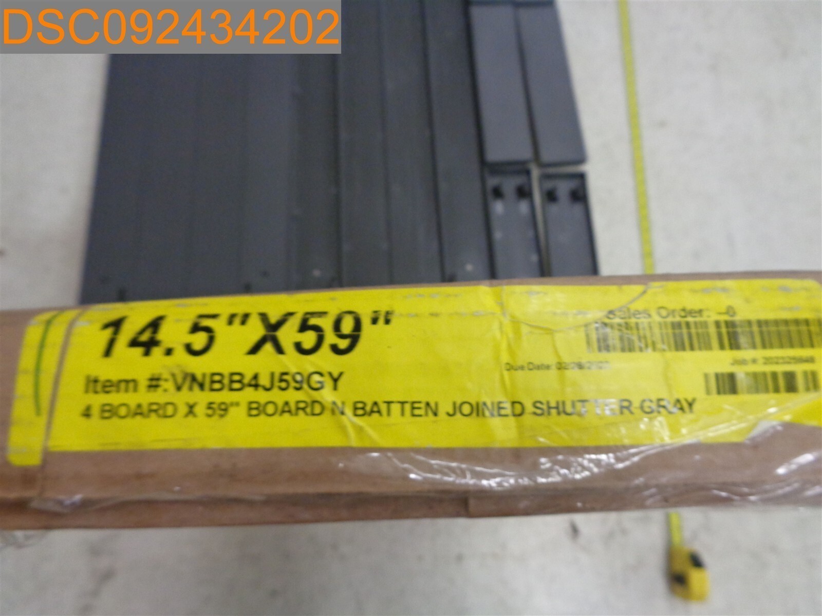 Polaris Homeside 4 Board and Batten Joined Vinyl Shutters VNBB4J59GY 14.5″x59″