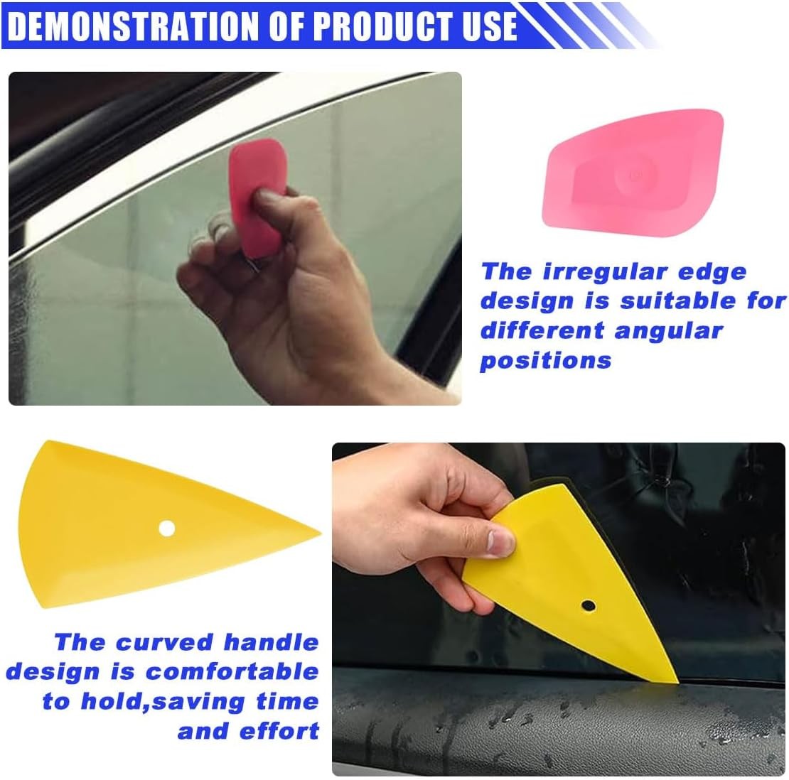 BOOURE Vinyl Wrap Tool Window Tint Kit 8 Pieces Vehicle Window Tinting Tools …