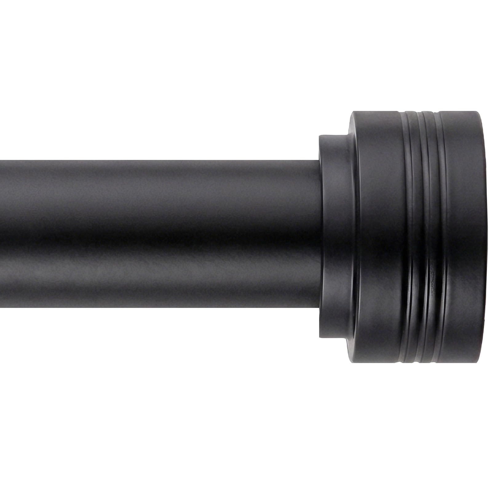 Black Curtain Rods for Windows 18-45 Inch,Adjustable Length 1 Inch Diameter H…