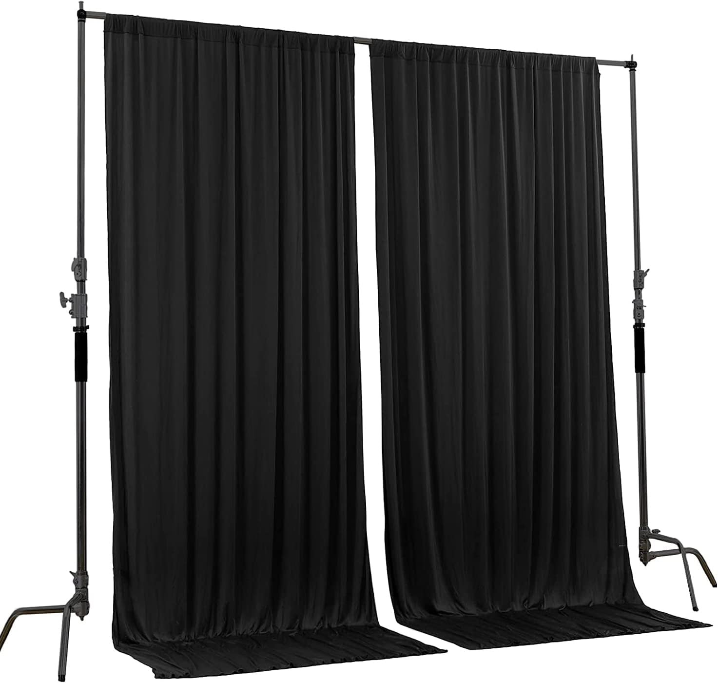 10 Feet X 10 Feet IFR Polyester Backdrop Drapes Curtains Panels with Rod Pockets