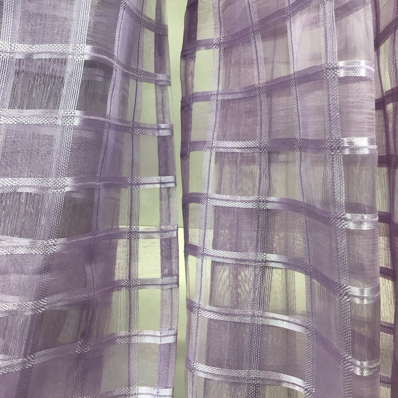 Lavender Sheer Curtain Panels 55” Wide X 84” Long Set Of 2 Panels