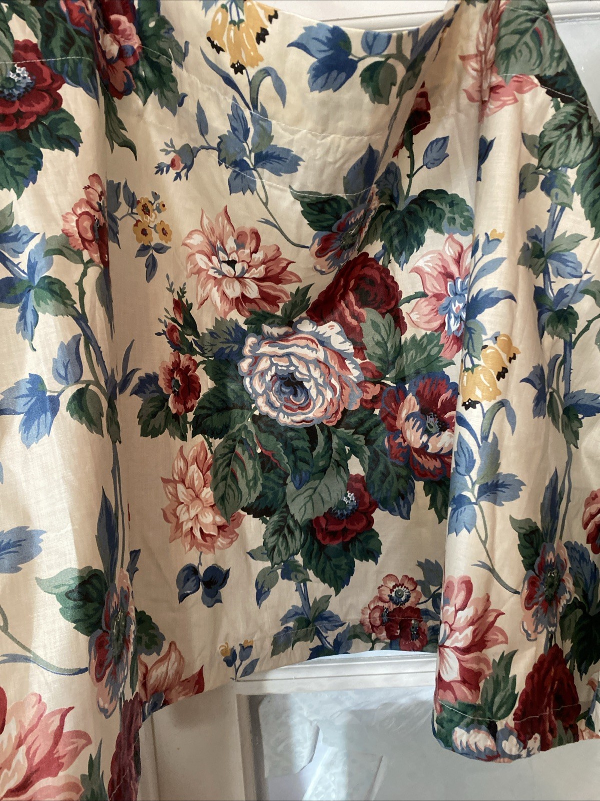 Large Chintz Valance English Cottage 129”x 22”