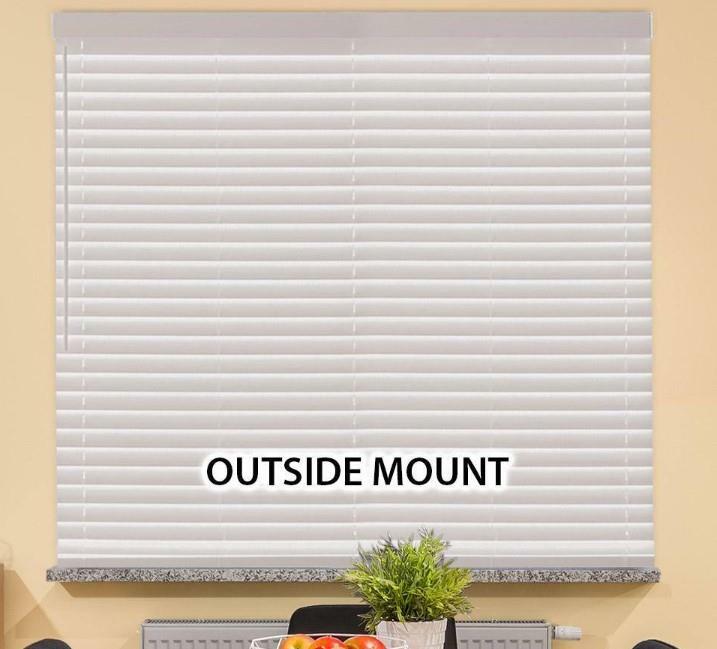 White Cordless Room Darkening 2″ Faux Wood Blind for Window 20.5″W x 64″L