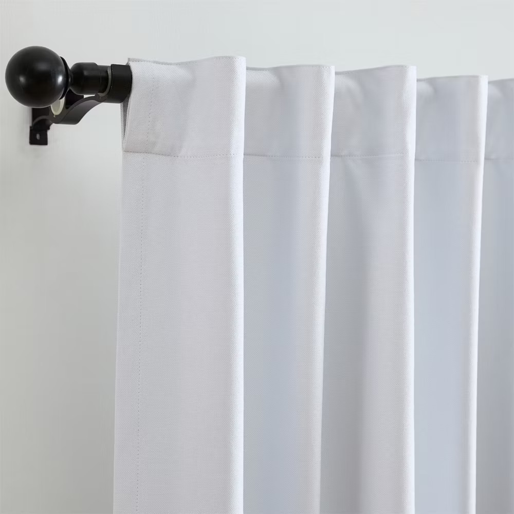 Solace Max-Blackout Solid Texture Window Curtain Panel – 52″ x 95″ –