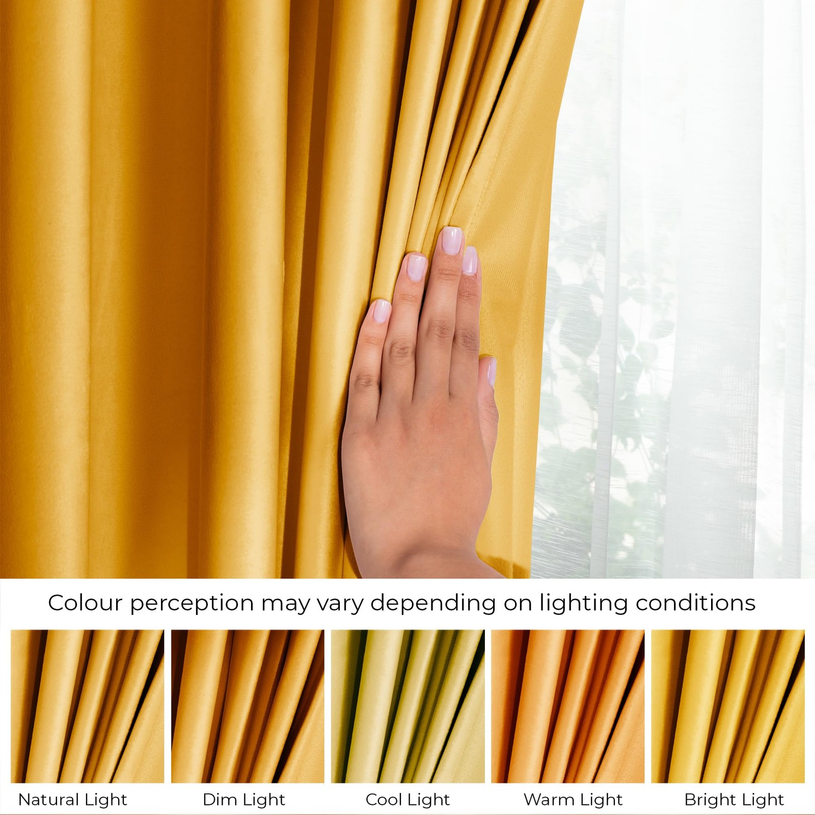 Restilo Set Curtain H 270 x W 140 cm with Tie Backs 54 x 10 cm Velvet Effect S…