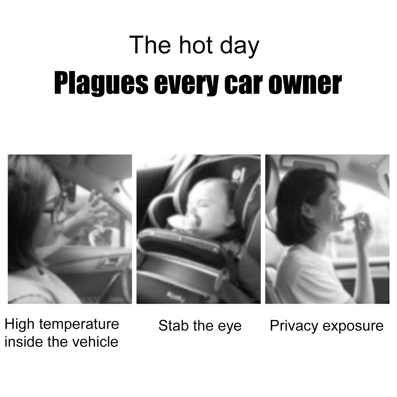 Car Door Sunshade Privacy Protection Breathable Mesh Shield UV Protection