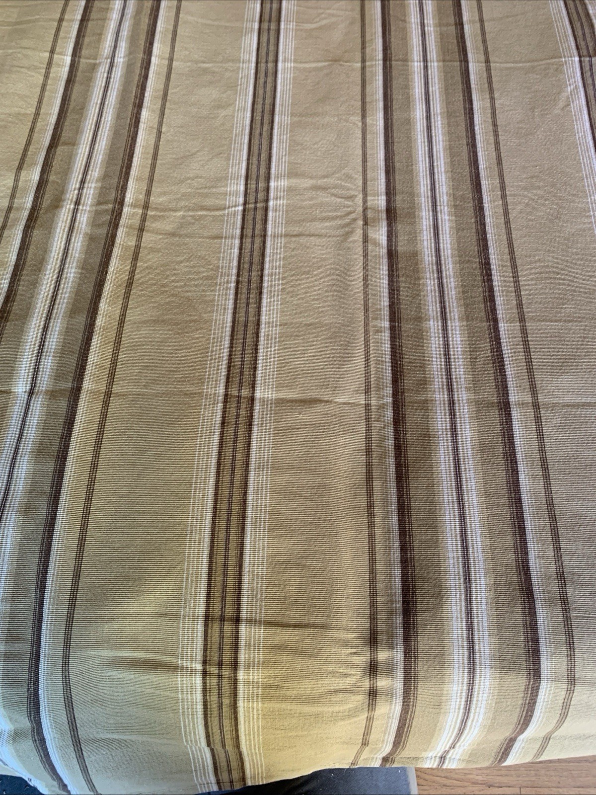 Pottery Barn Franco Stripe Curtain Panel 54 X 84” (1) Tan Brown