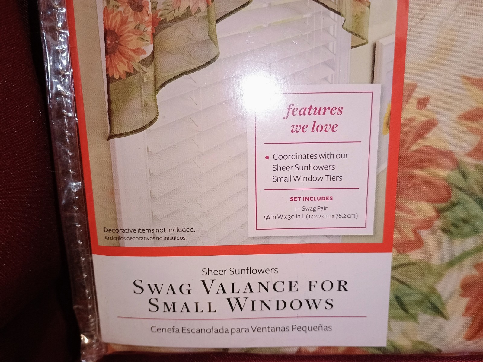 2 PKGS New BETTER HOMES & GARDENS SUNFLOWERS Meredith Corp SET 2 TIERS & PANELS