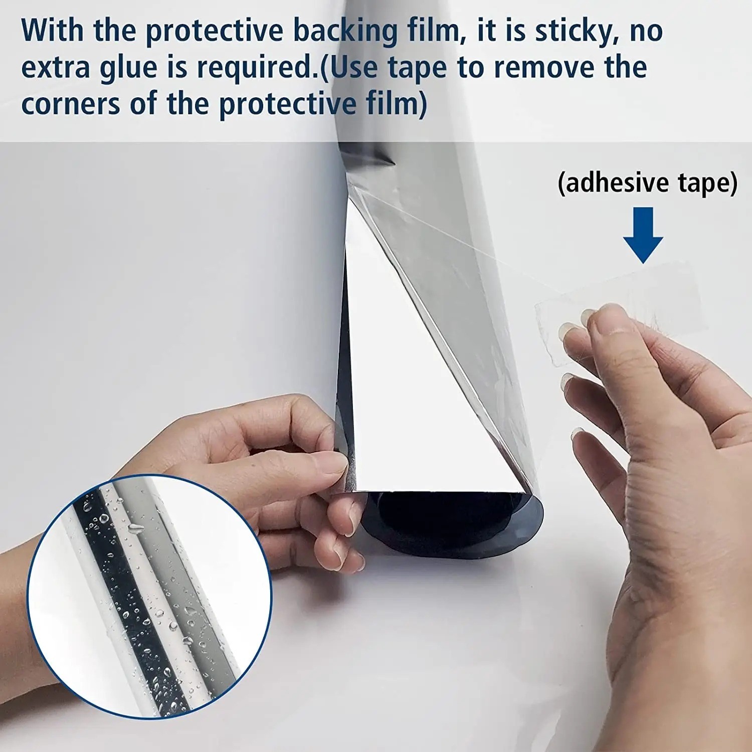 Papel Polarizado Para Polarizar Ventanas De Casa Auto Efecto Espejo Reduce Calor
