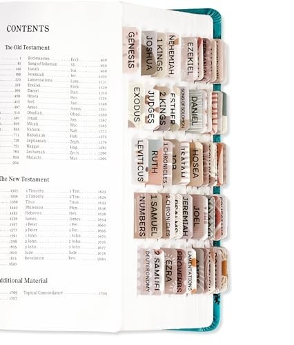 Laminated Bible Tabs for Women & Men – Large Print Study A-boho