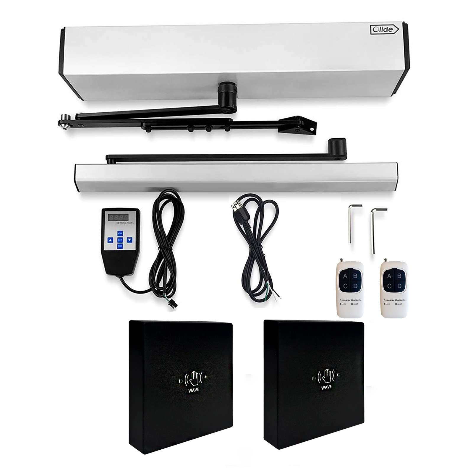 Olide 120B Automatic Swing Door Opener with Wire Large Non-touch Switch