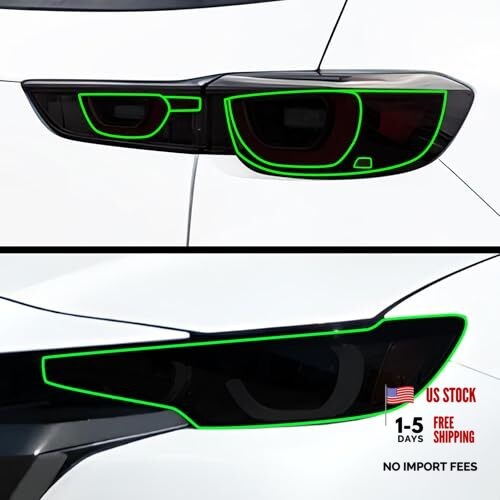 Full Headlight Taillight Tint Kit Compatible with Mazda CX Full Kit Dark Smoke