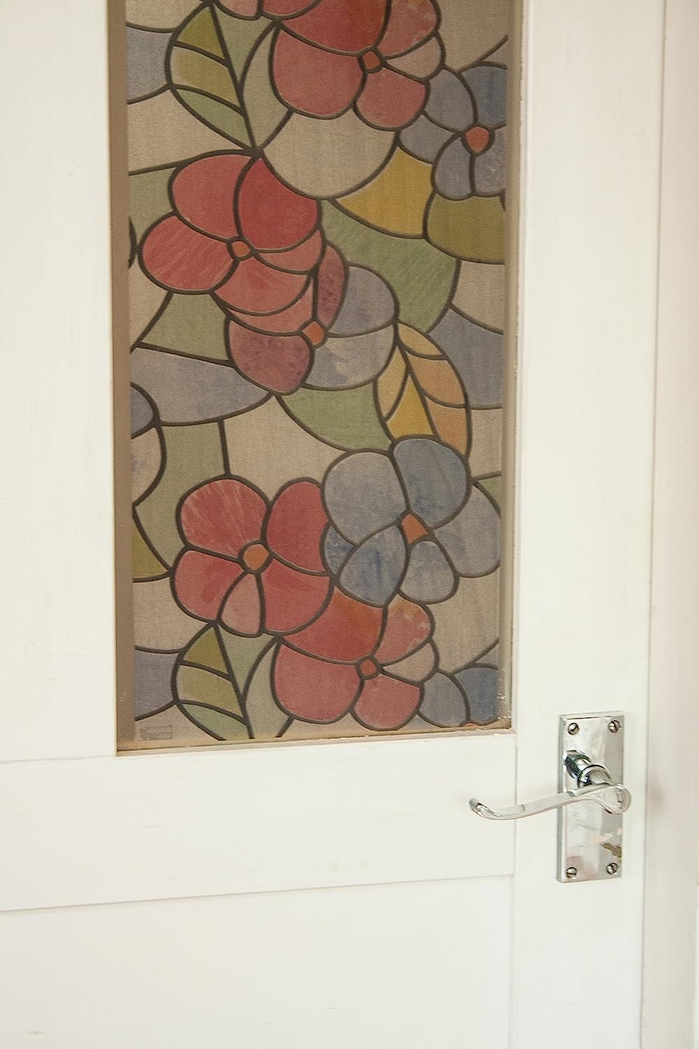 Lisboa Red Self Adhesive Window Film 17 x 78 Decorative Privacy Film