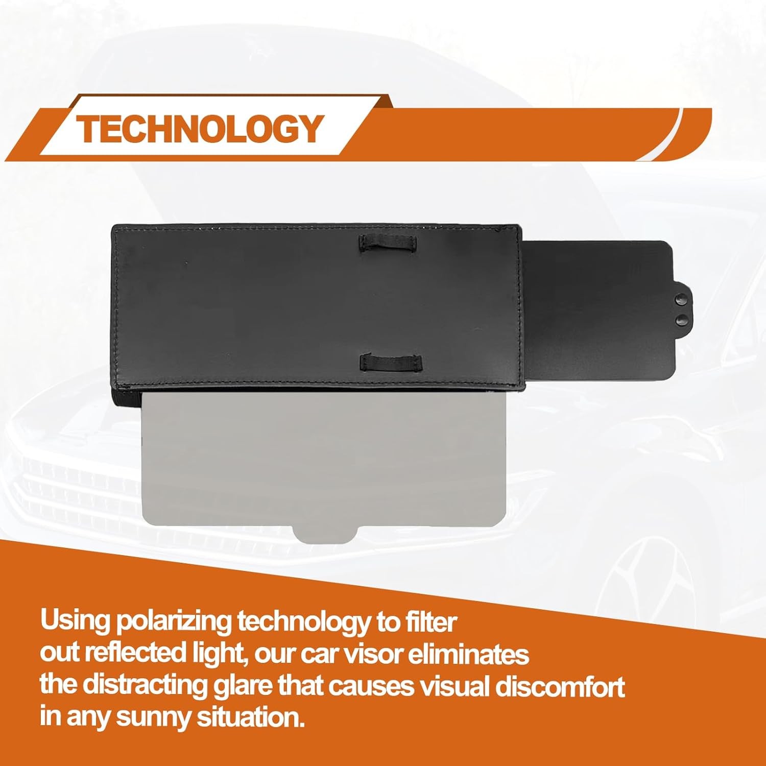 Sun Visor Extender for Cars, Universal Sun Visor Anti-Glare Car Sun Visor Protec