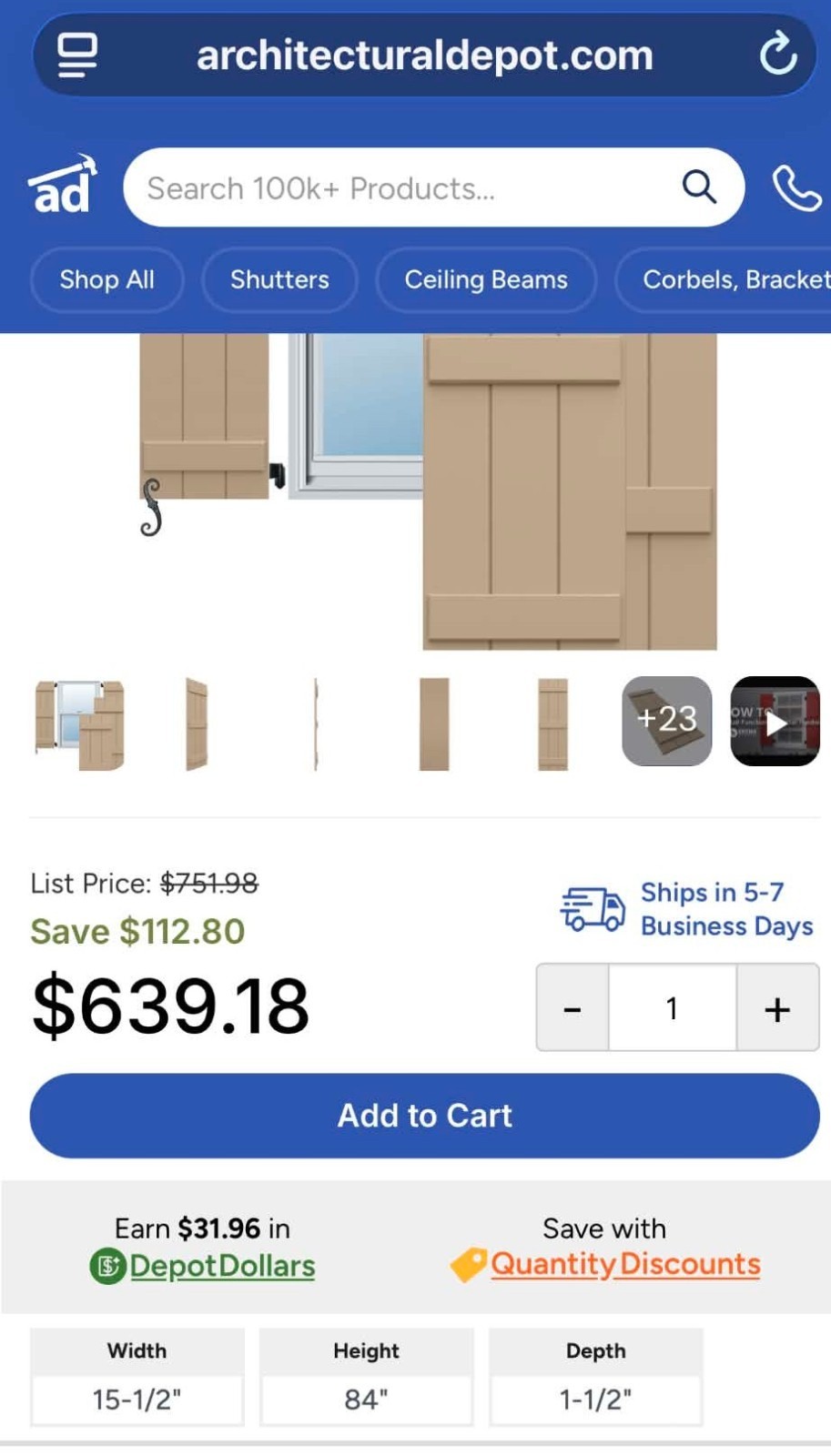22 (11 Sets) PVC Board-N-Batten Shutters W/ Hardware & Hinges. Sizes In Pictures