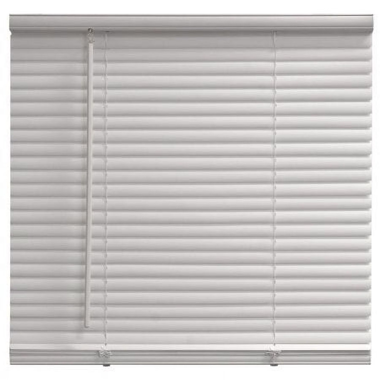 1″ Cordless Vinyl Light Filtering Mini Blinds, White, 23″ W x 42″ L