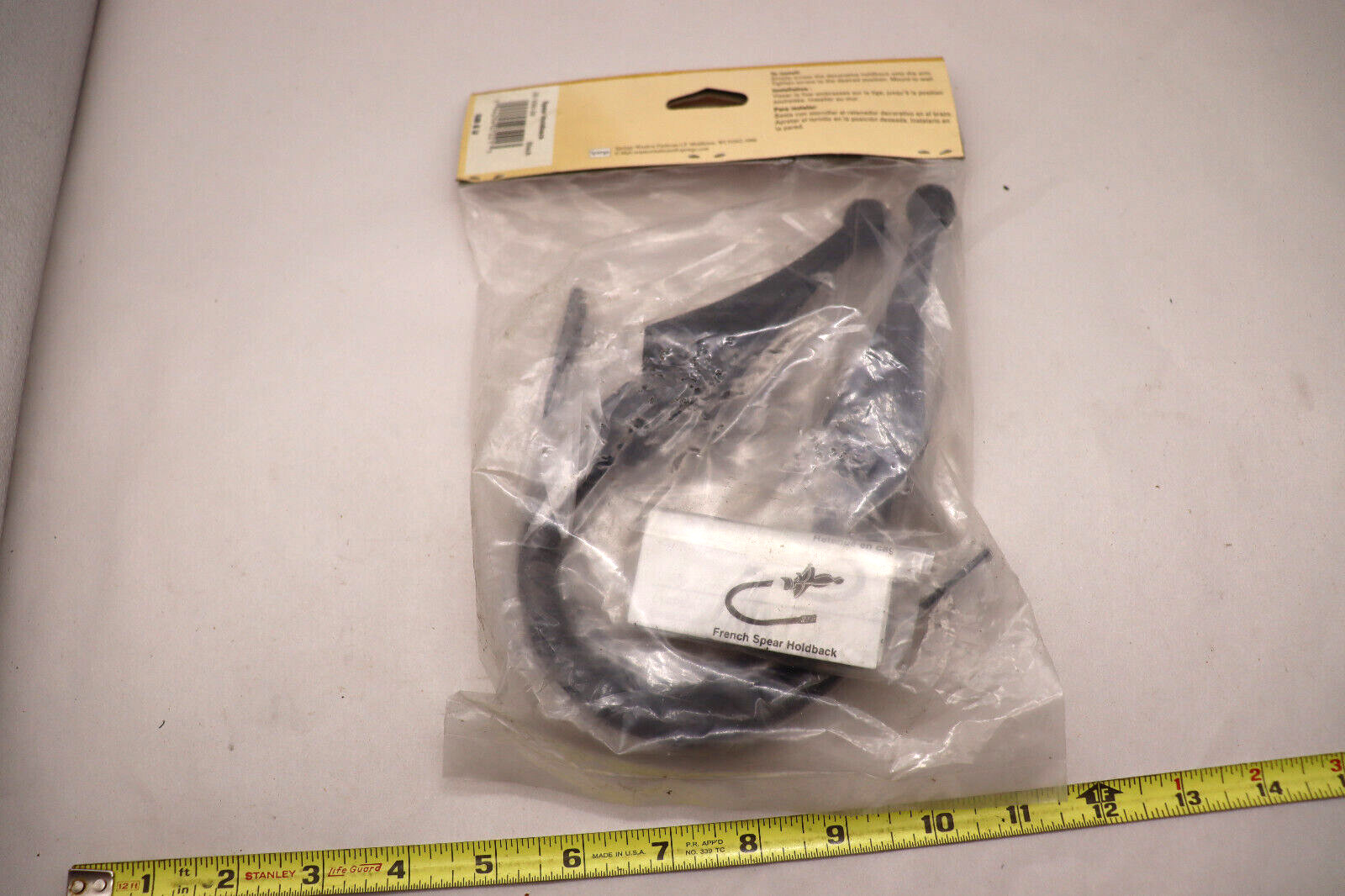 Structures By Graber Black Curtain Hold Back Hook Set NEW! free ship USA