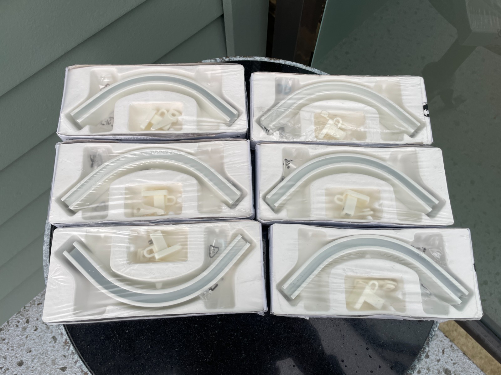 x6 IKEA Vidga Corner Piece Single Track Connector & Bracket 304.983.81 New