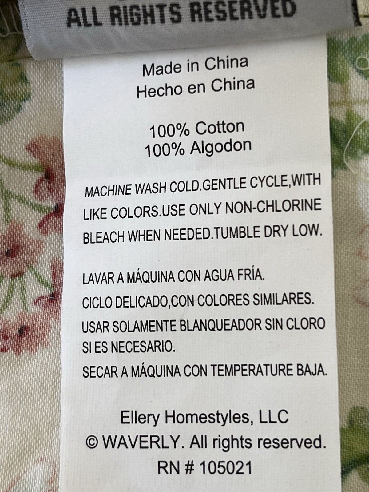 2 Vtg Waverly Williamsburg Floral Button Pleated Valances Botanical 19” X 48”