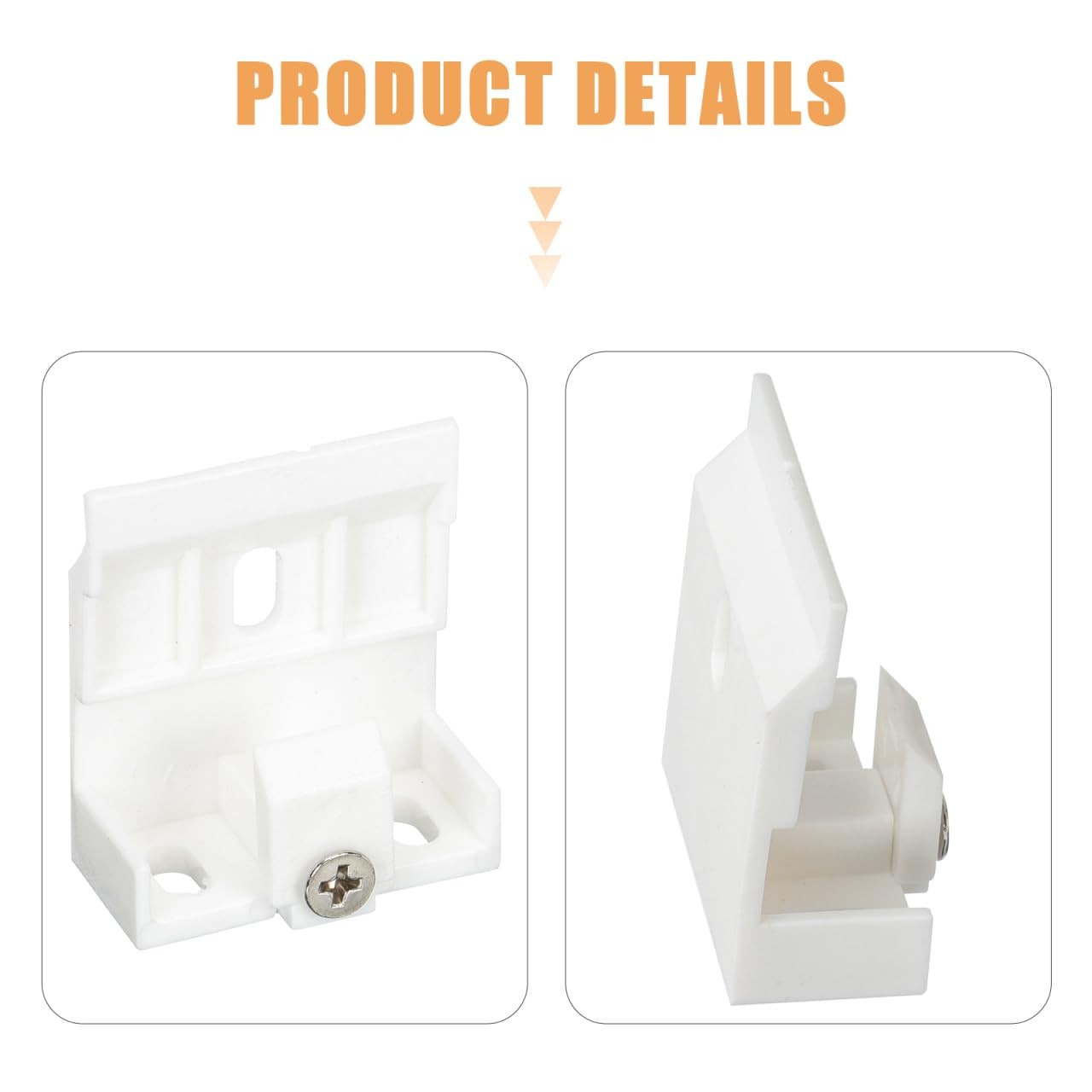10 PCS Mount Bracket Holder, Pleated, Cellular Shades, Headrail Support Clip