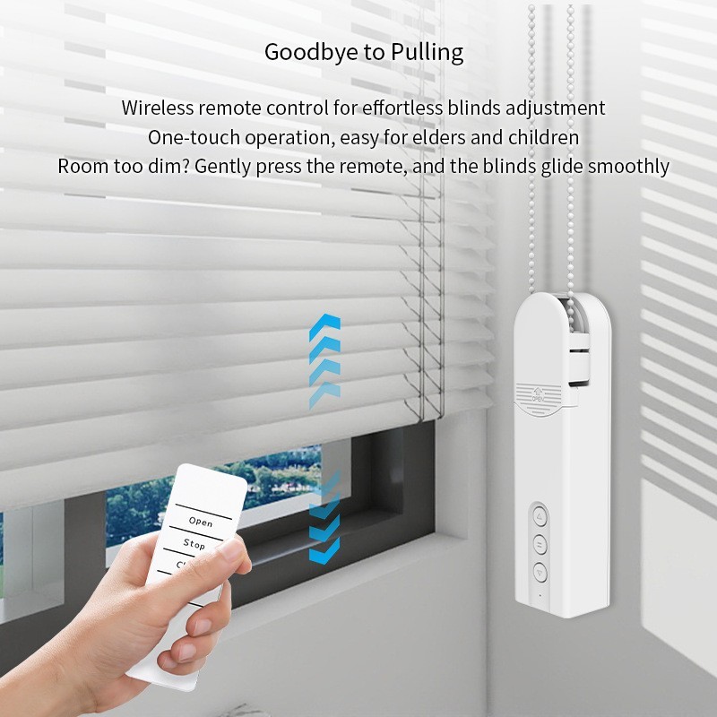 Tuya WiFi Bluetooth Smart Rope Roller Curtain Motor Remote Control