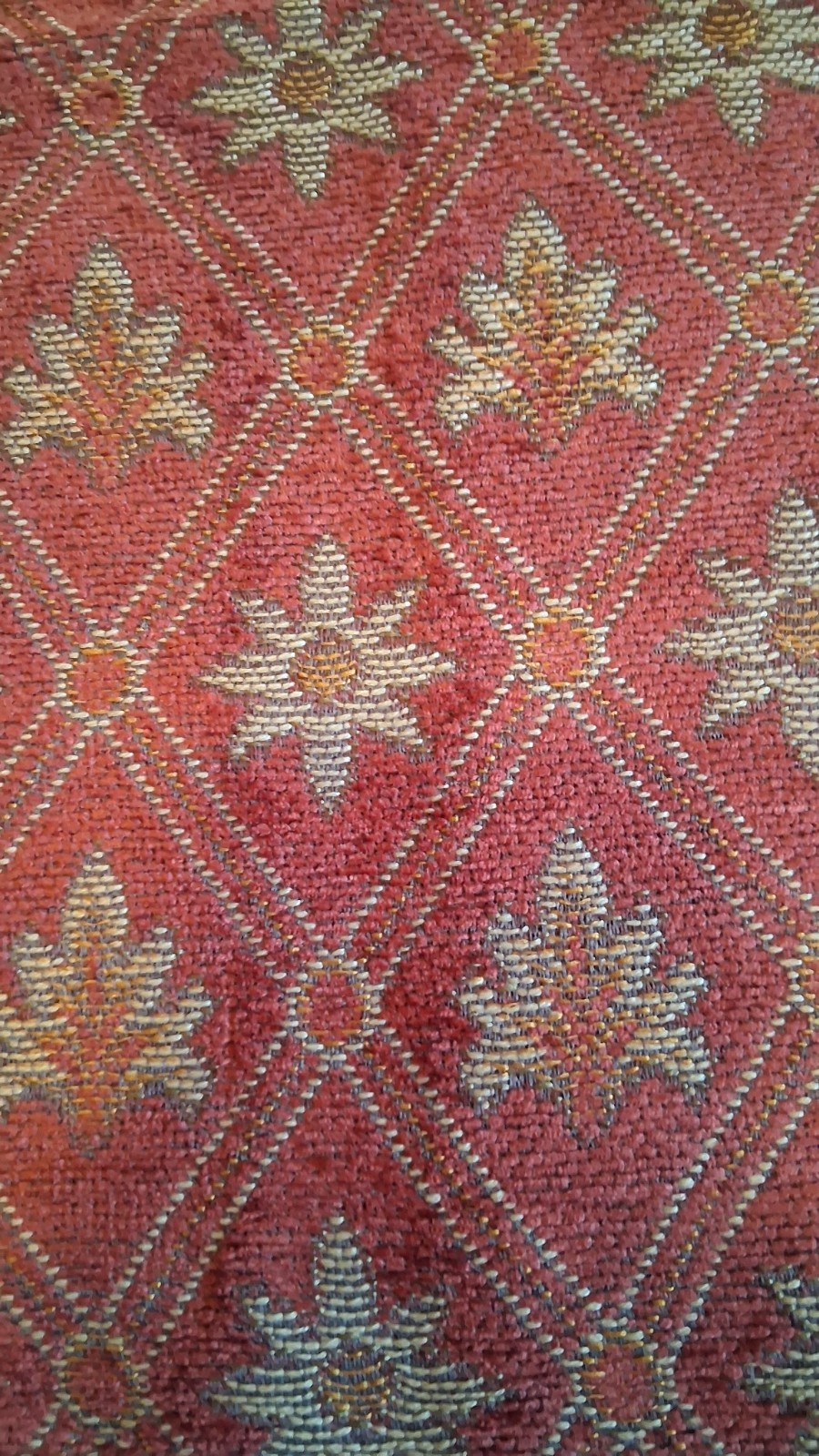 Jacquard Tapestry Brown Beige Rust Design Valance 63″ x 20″ Unlined