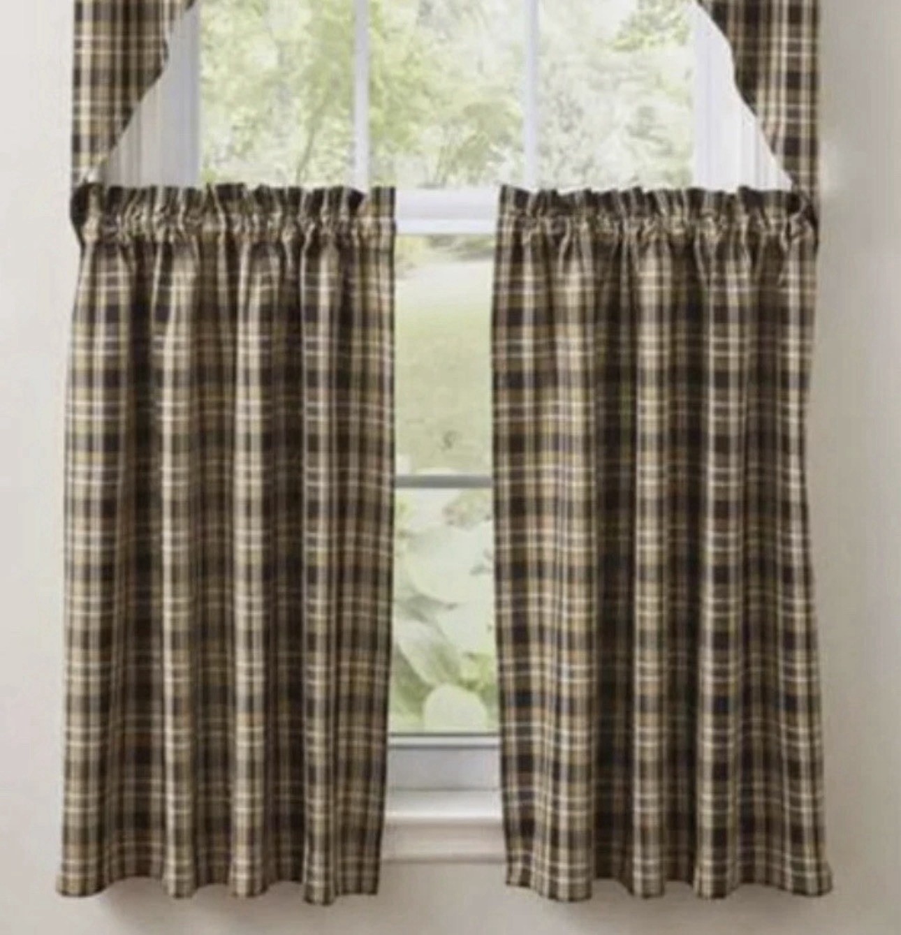 Park Designs Sunflower In Bloom Checkered Tiers 36”L x 72”W New