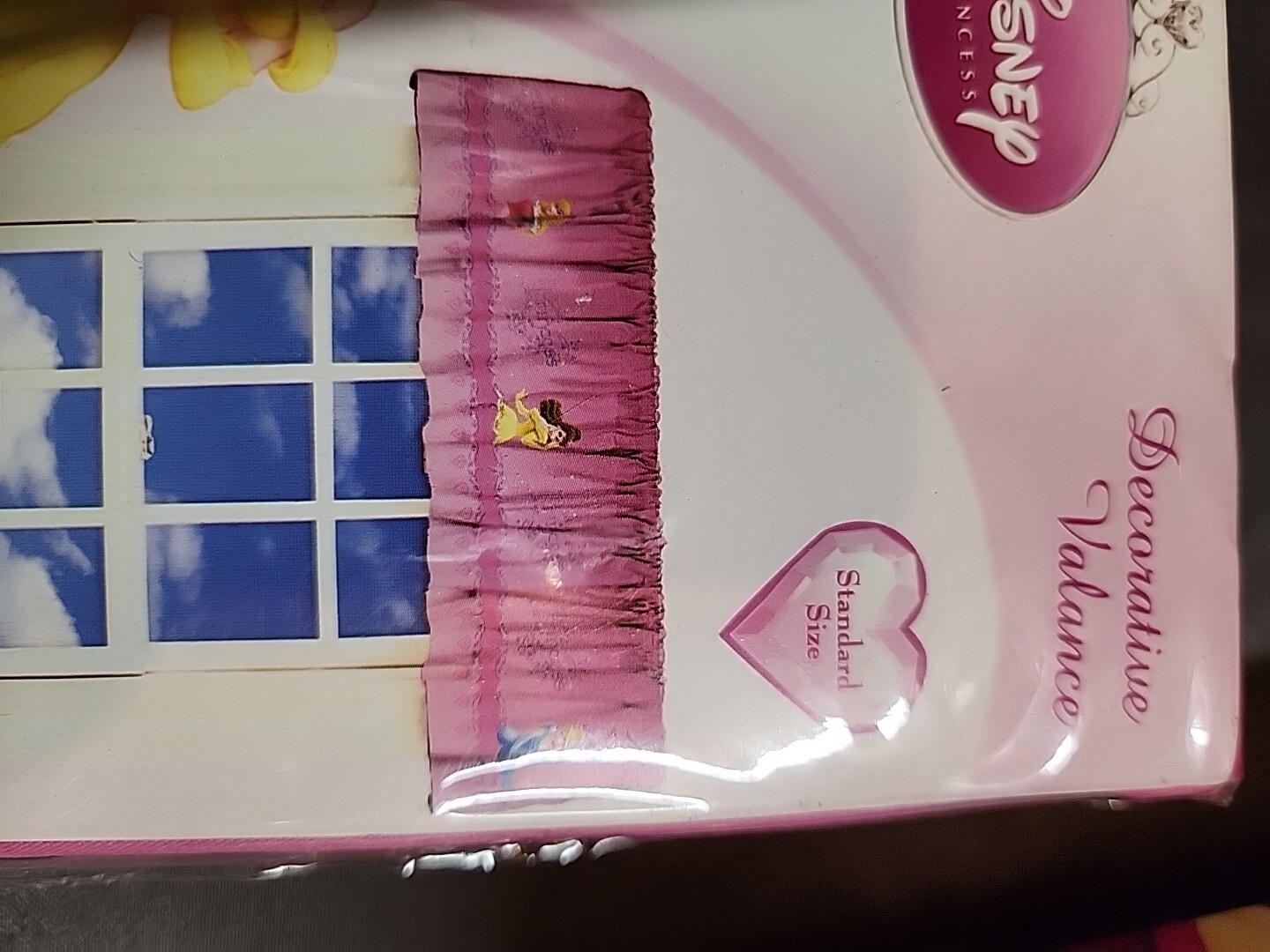 Disney Princess Decorative Curtain Valance Pink Magical Star Dust 3 Packages New