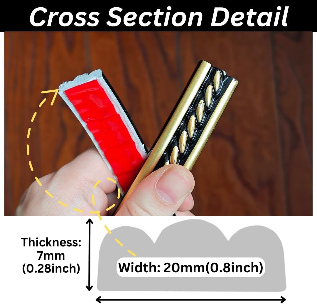 Peel and Stick Molding Trim Self Adhesive Flexible Wall Trim Crown Molding 3D St