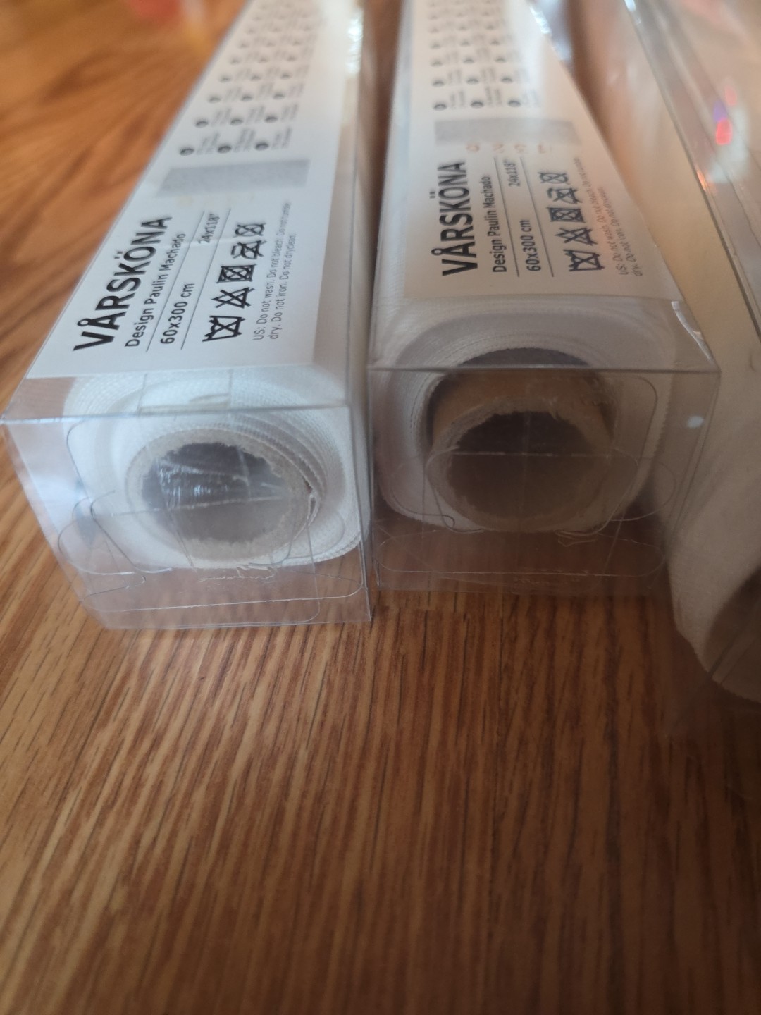 3 IKEA Varskona Window Blind Sliding Panel in White 60 x 300 cm 602.592.61