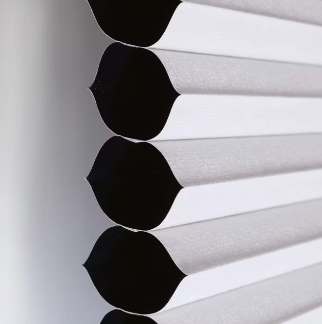 HDC Cordless Shadow White Blackout Window Honeycomb Cellular Shades 33.5 x 64