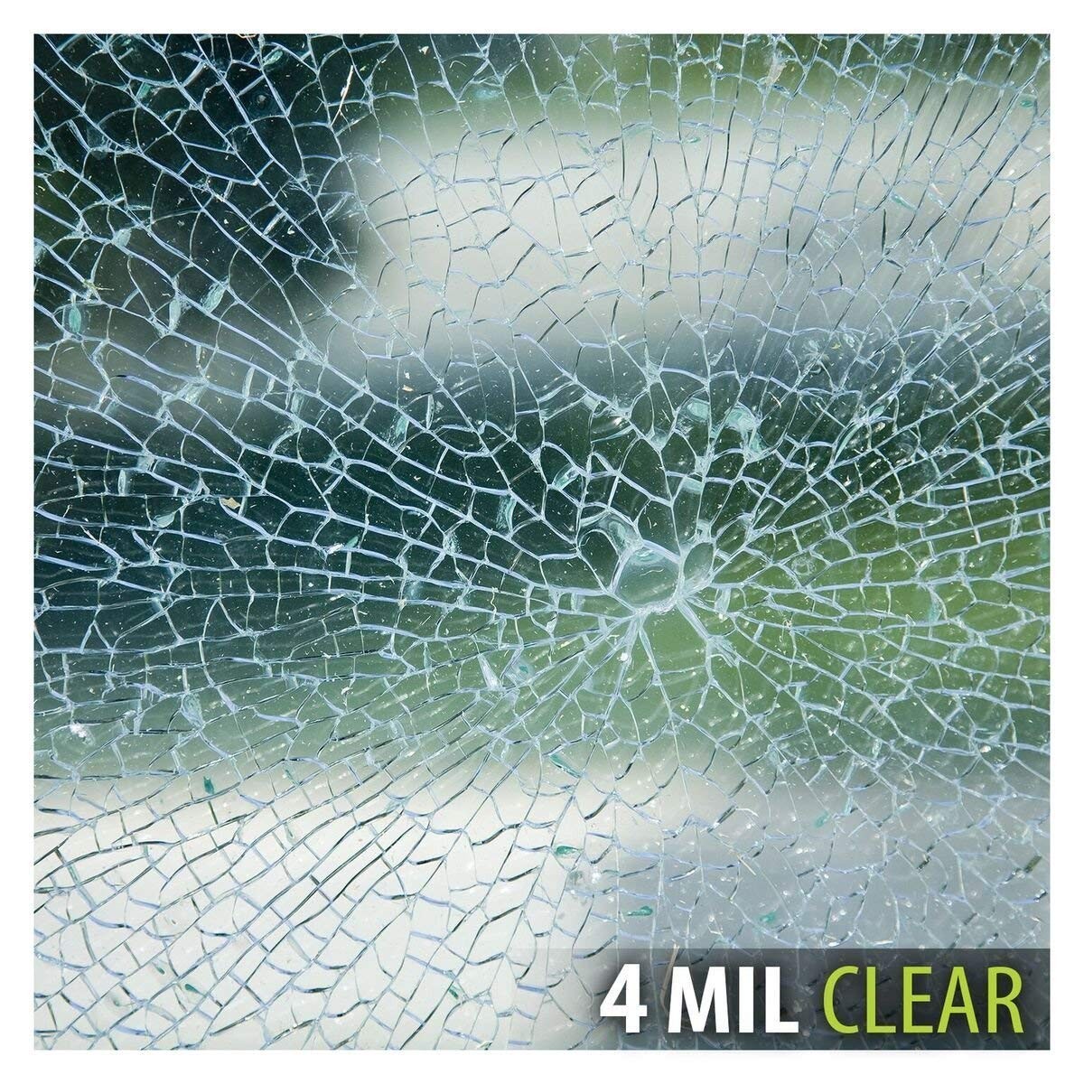 4mil 0.1mm Thickness Clear Security and Safety 17.7Inches x 10Feet,