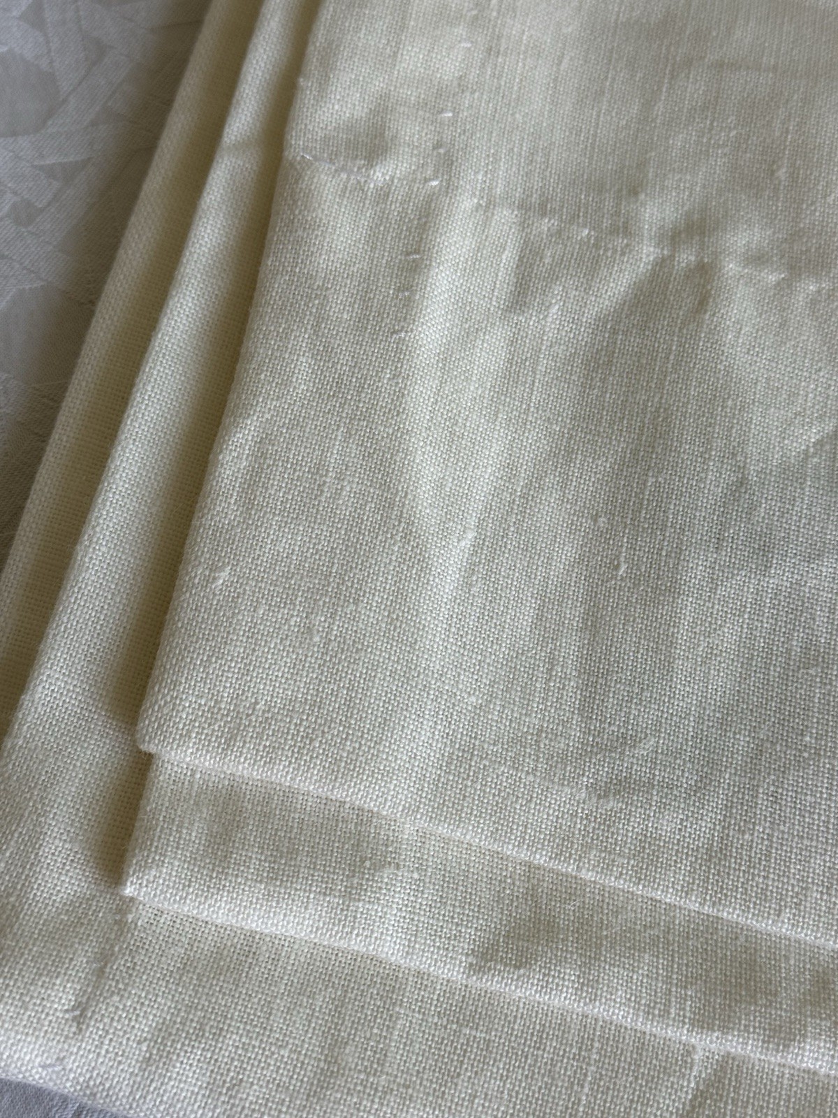 Restoration Hardware RH Belgian Opaque Linen Drapery 96″ Color White NEW