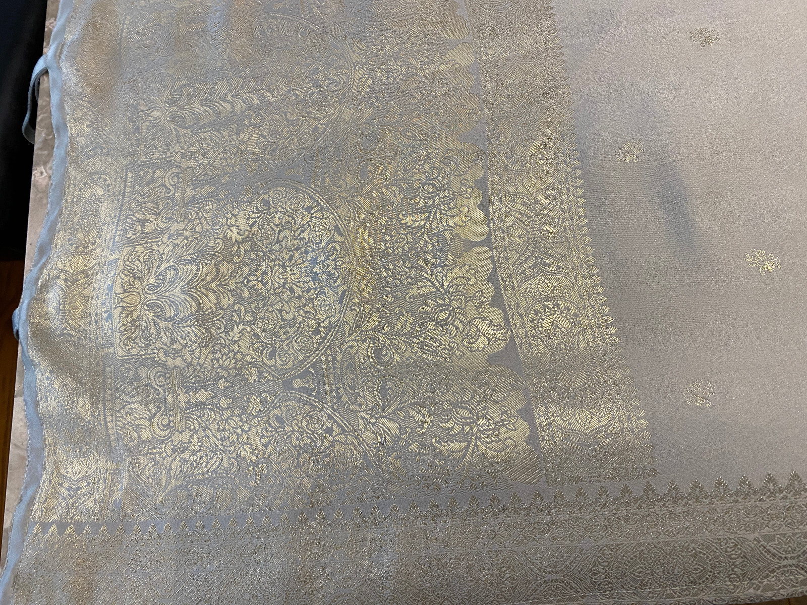 Peri Homeworks Collection Metallic Silver Loop Curtains Set (2 Panels) 45″ Width
