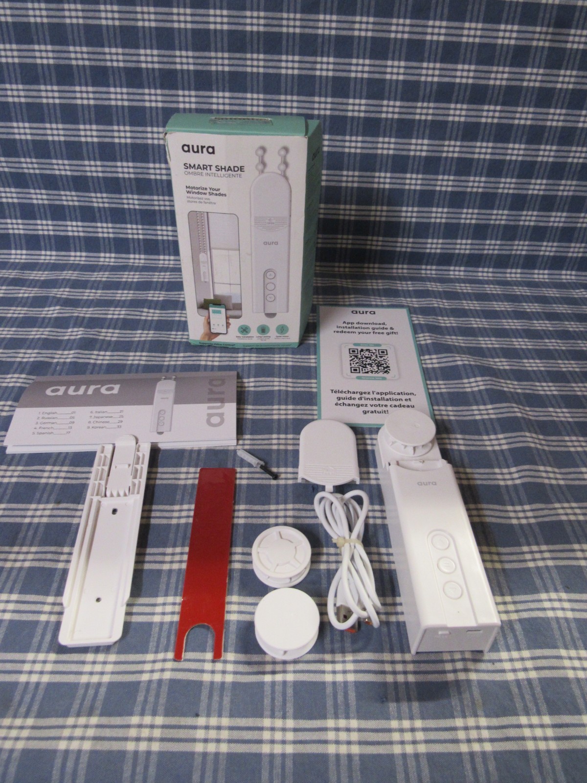 Aura Roller Smart Shade Driver Automate Existing Blinds Store Display FREE SHIP.