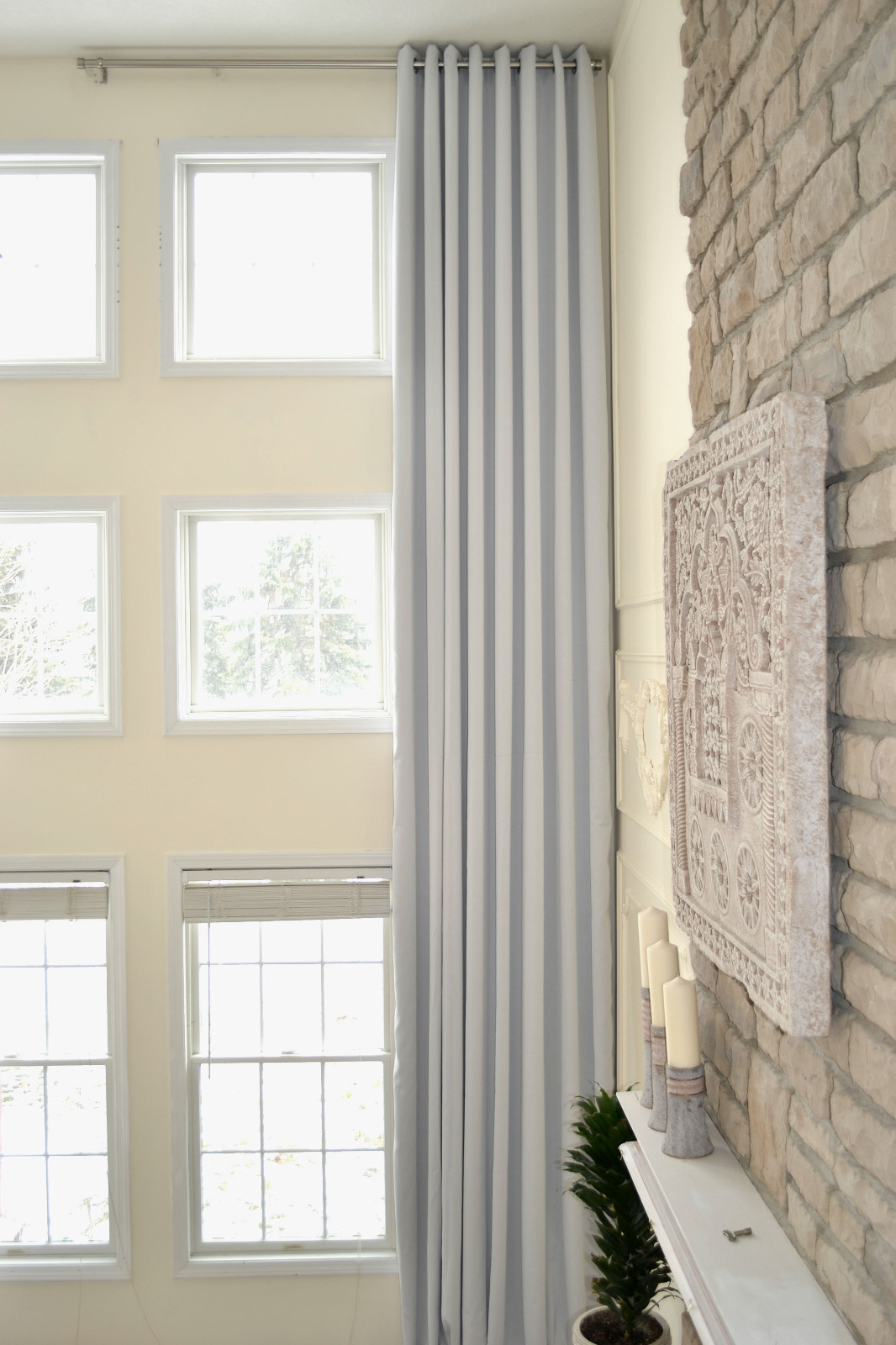 Extra Long blackout curtain wide drape 2 story drapes 12 15 16 17 18 20 24 ft