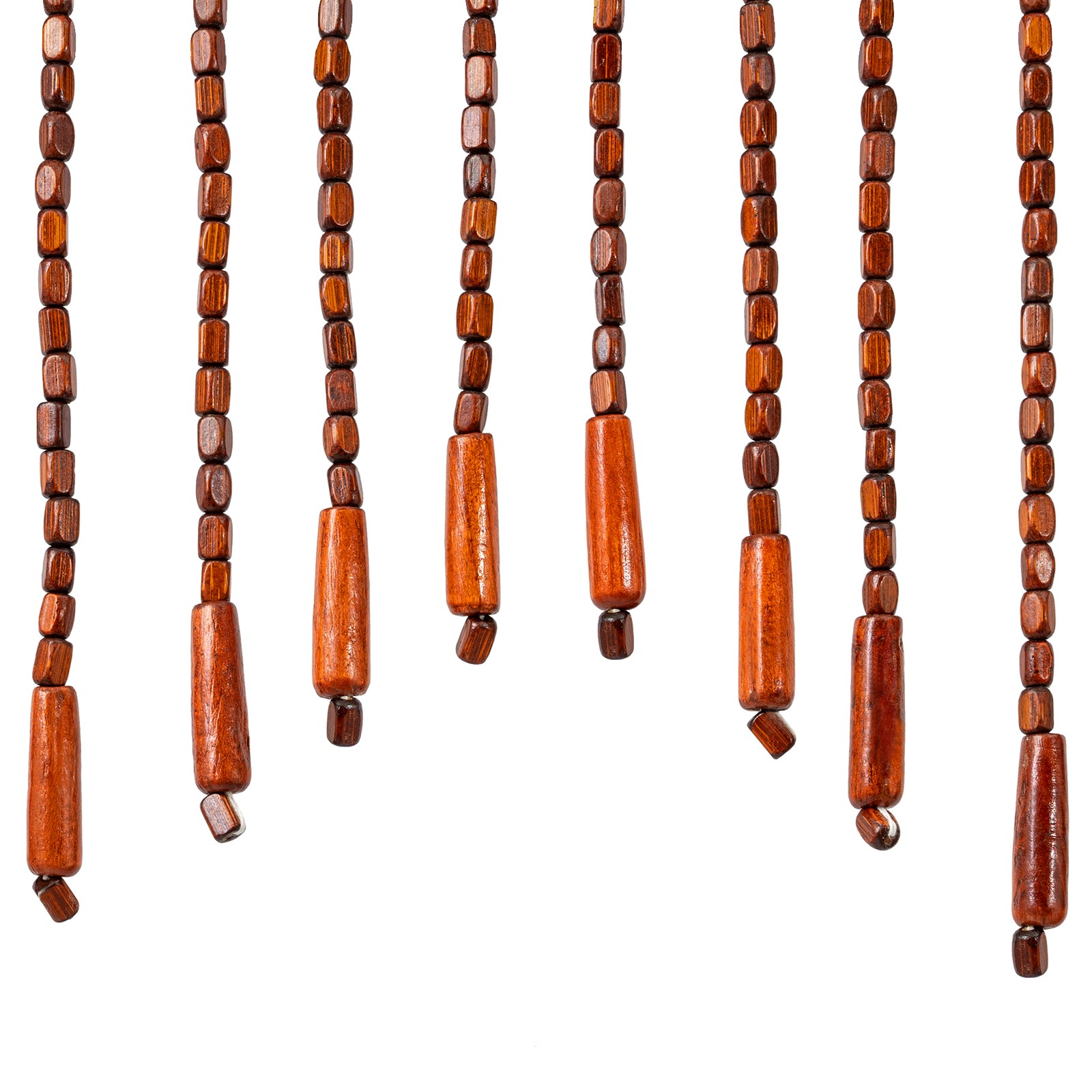 32Lines Porch Partition Curtain Wooden Beads Curtain Bedroom Living Room Curtain