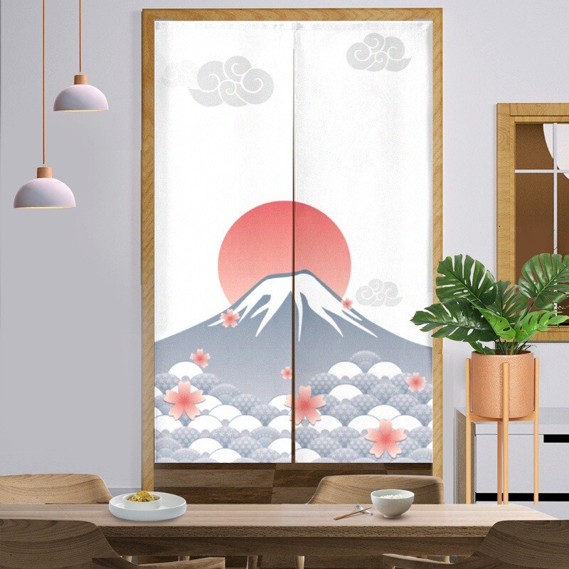 Japanese Noren Door Curtain Tapestry Room Divider Doorway Banner Hanging Drape