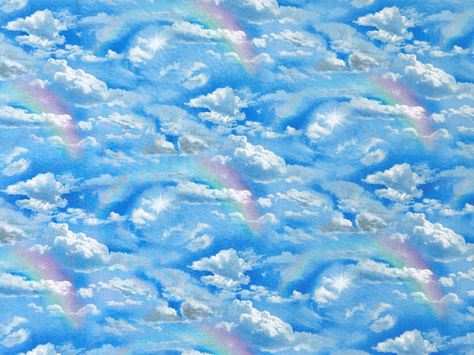 Sky Cloud Valance – Blue Sky Rainbow Cloud Print – Dreamy Curtain – Custom