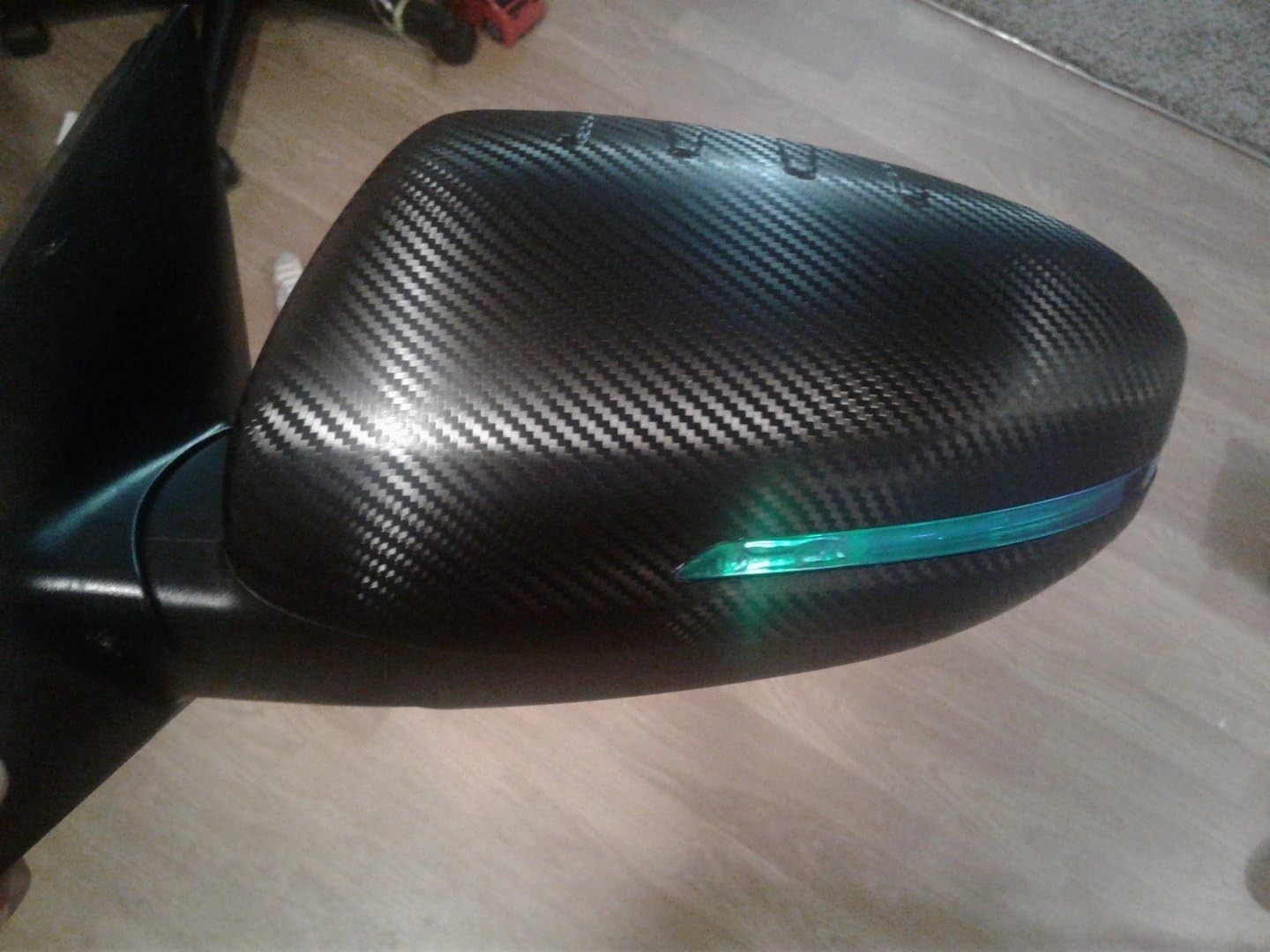 Black Carbon Fiber Vinyl Wrap Film 1/2ft x 5ft