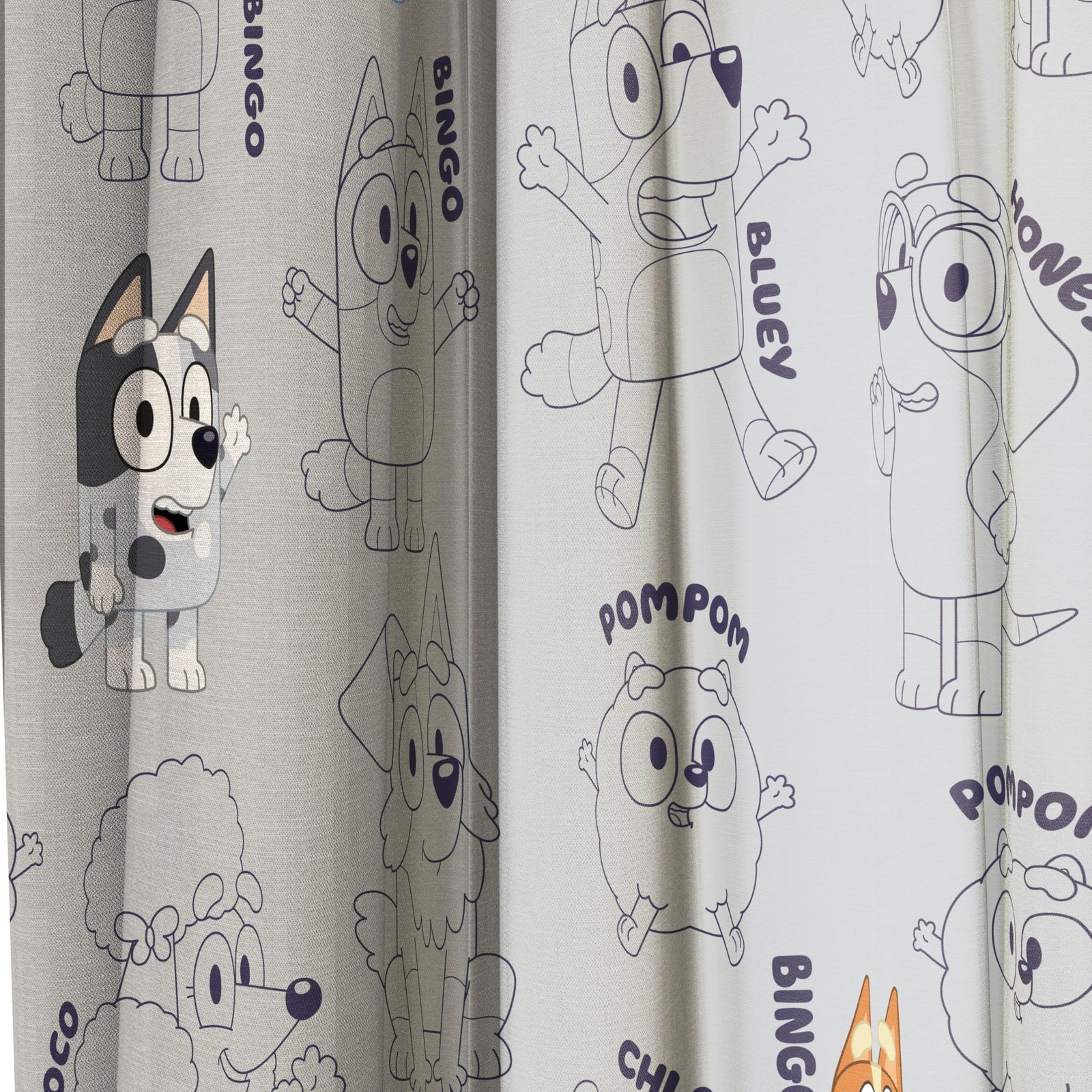 Window Curtains for Kids Bedroom 4-Piece Drape Set with 2 Tiebacks, Grey – Bl…
