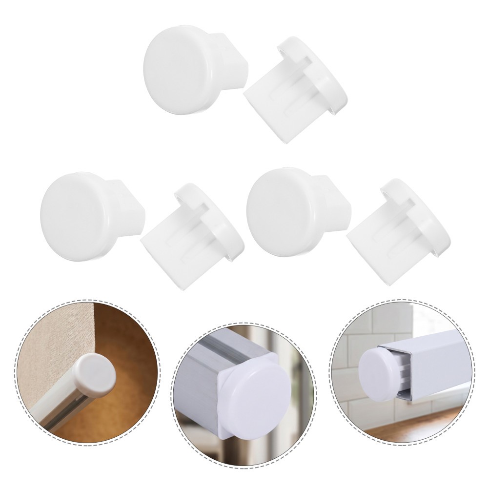 60pcs Shade Bottom Rail Plug – Blind Repair End Cap – White Shade Window Rail
