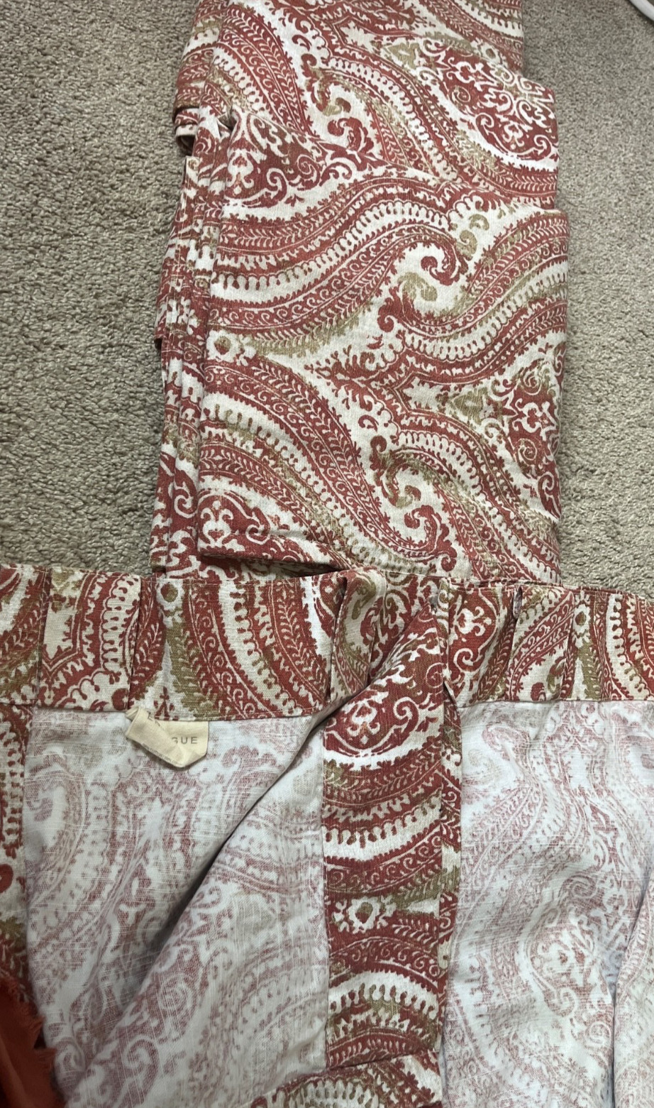 Envogue Terracotta Azaro 4 Panels Bohemian Medallions 100% Cotton