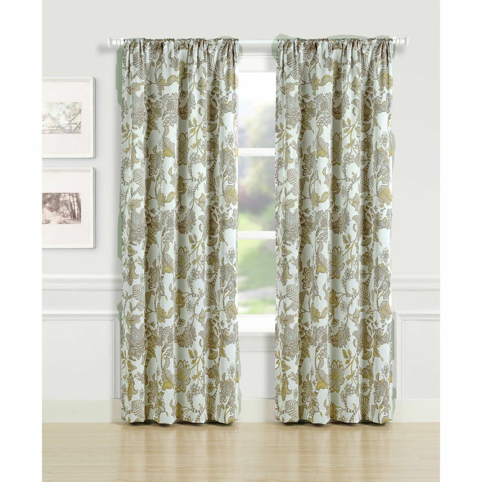 Better Homes and Gardens Blooming Goldenrod Room Darkening Panel, 50″ x 84″