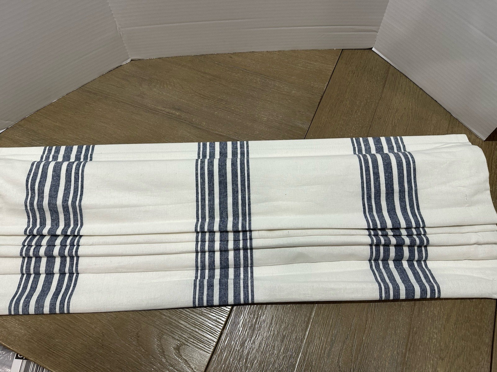 Pottery Barn Riviera Roman Shade navy blue 32×64″ Replacement Hardware