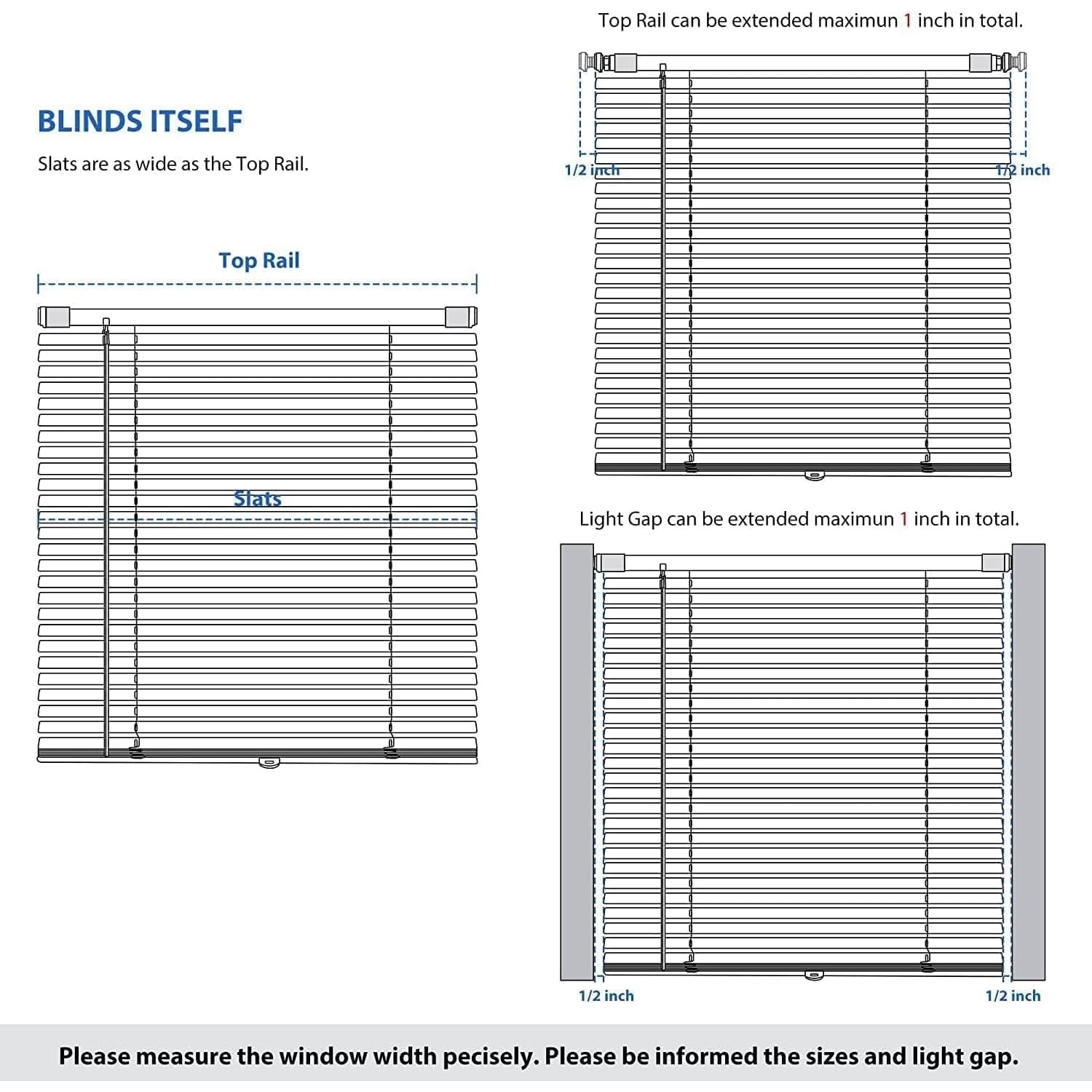 LazBlinds No Tools Drill 1″ Vinyl Mini 37″ W × 64″ H, Cordless-mahogany